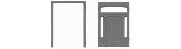 Tichy Double Door With Transom  (Tic8121) 1