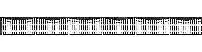 Tichy 4' Fancy Picket Fence (5) (Tic8282) 1