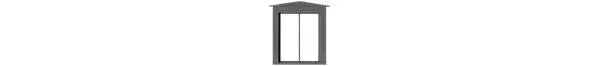 Tichy Ho 2 Pane Peaked Window W/Glazing   (Tic8303) 1