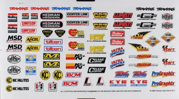 Traxxas Sponsor Decal Sheet    (Tra2514) 1