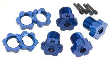 Traxxas Wheel Hubs Splined 17Mm Blue-Anodized (4) (Tra5353x) 1