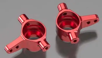 Traxxas Steering Blocks Aluminum Left/Right Red-Anodize (Tra6837r) 1