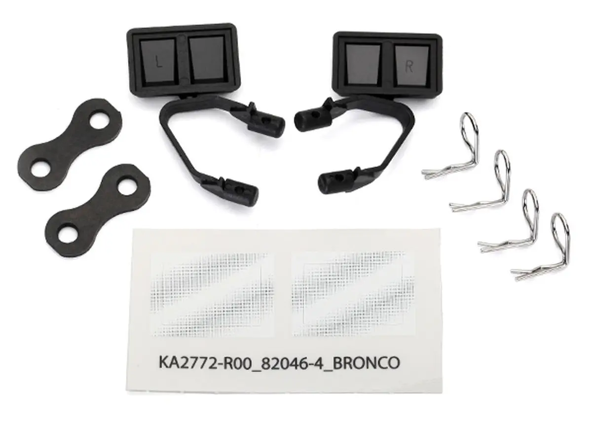Traxxas Mirrors Side Black Left & Right (Tra8073) 1