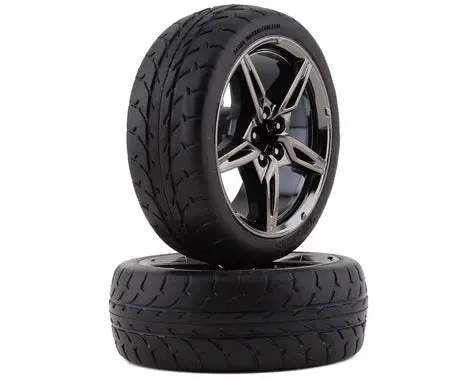 Traxxas Split-Spoke Wheels (Black Chrome (Tra9370) 1
