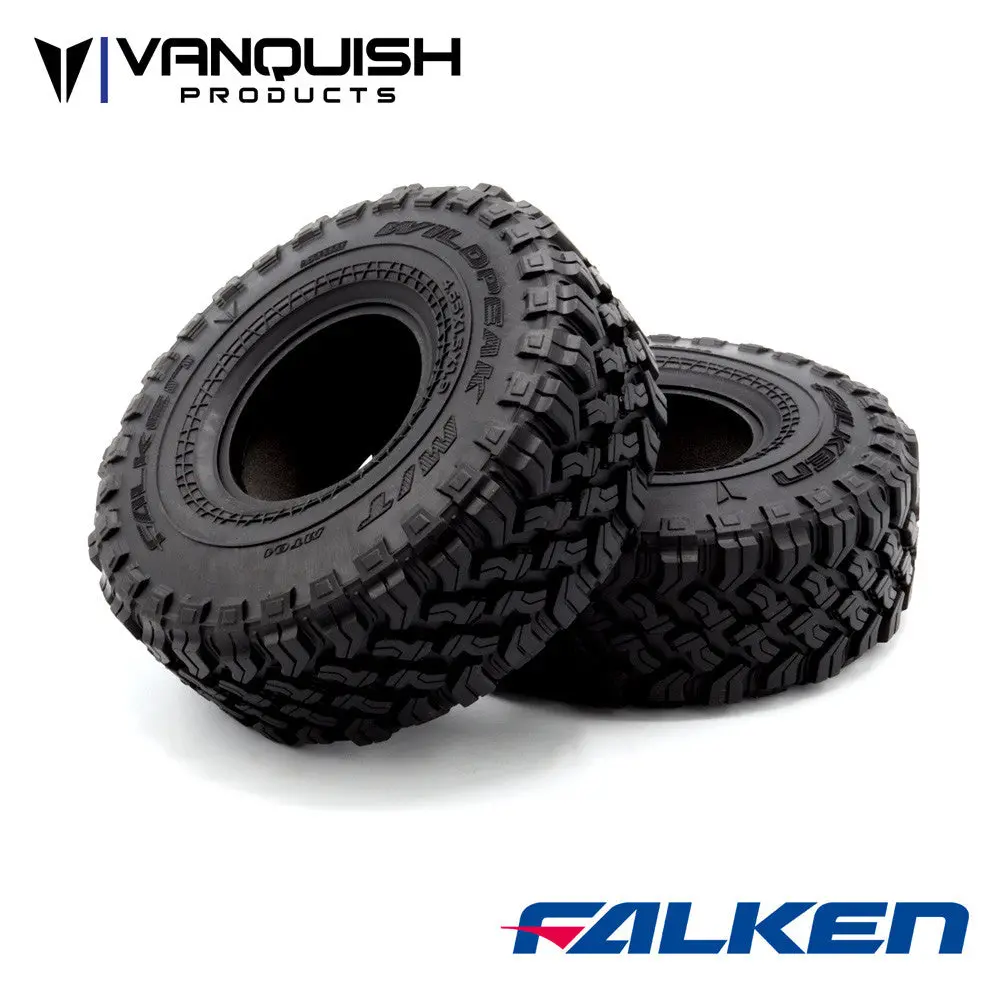 Vanquish Falken Wildpeak M/T 1.9 Tires (2) Red Compound (Vps10103) 1