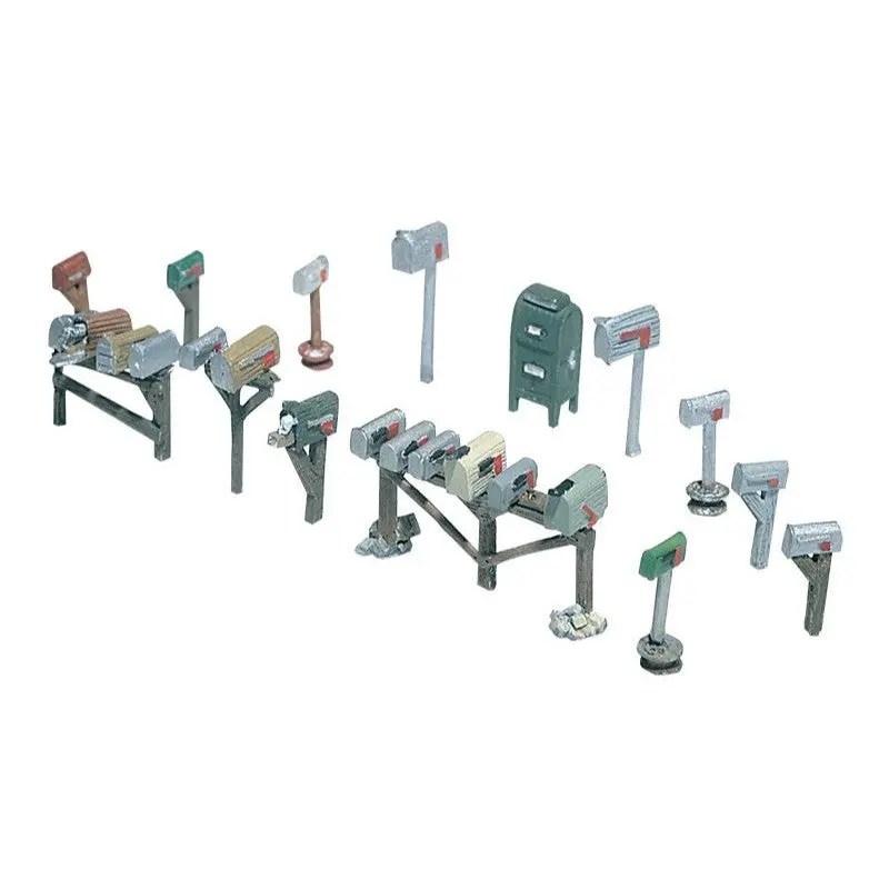 Woodland Scenics Ho Assorted Mailboxes   (Wds206) 1