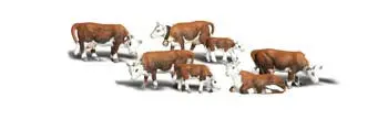 Woodland Scenics Hereford Cows Ho (Wooa1843) 1