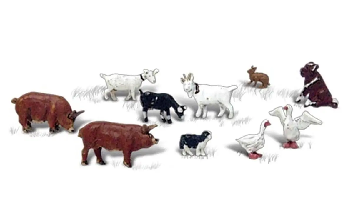 Woodland Scenics N Barnyard Animals (Wooa2202) 1