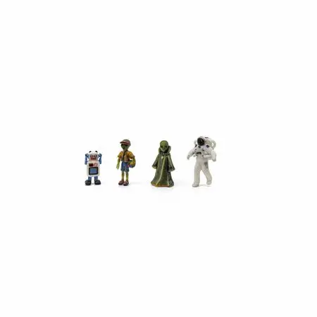 Woodland Scenics Ho Sci-Fi Figures – 4 Pk   (Wooa2865) 1