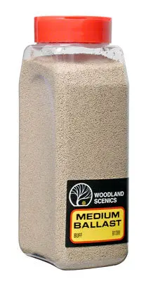 Woodland Scenics Ballast Medium Buff 32 Oz  (Woob1380) 1