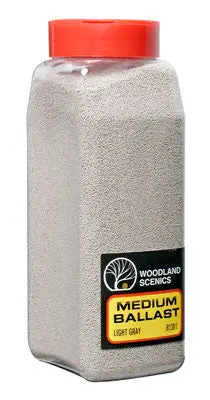 Woodland Scenics Ballast Medium Light Gray 32 Oz  (Woob1381) 1