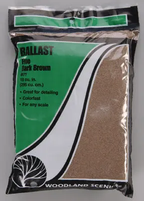 Woodland Scenics Ballast Fine Dark Brown (Woob71) 1