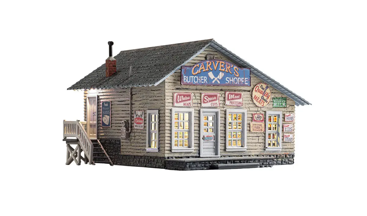 Woodland Scenics Carver's Butcher Shoppe - N Scale  (Woobr4958) 1