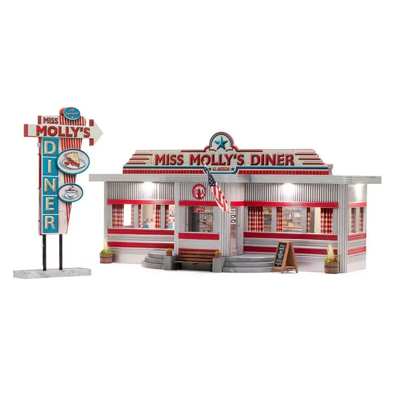 Woodland Scenics Miss Molly's Diner, O Scale (Woobr5870) 1