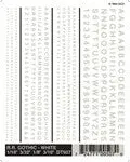Woodland Scenics Rr Gothic White Decals (Woodt507) 1
