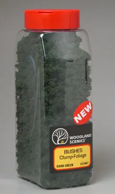 Woodland Scenics Bushes Shaker Dark Green 32 Oz (Woofc1647) 1