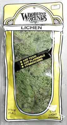 Woodland Scenics Lichen Light Green 1.5 Quarts    (Wool162) 1