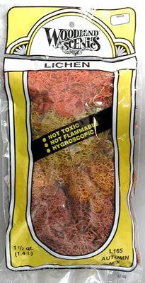 Woodland Scenics Lichen Autumn Mix 1.5 Quarts (Wool165) 1