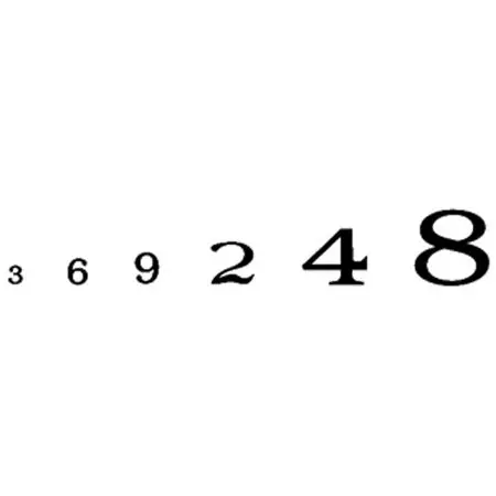 Woodland Scenics Roman Numbers, Black  1/16-5/16   (Woomg707) 1