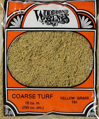 Woodland Scenics Turf Coarse Yellow Grass12 Oz. (Woot61) 1