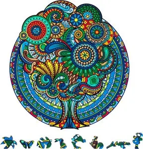 Zenchalet Floral Retro Wooden Jigsaw Puzzle, 1000 Pcs   (Zcpfr1000) 1