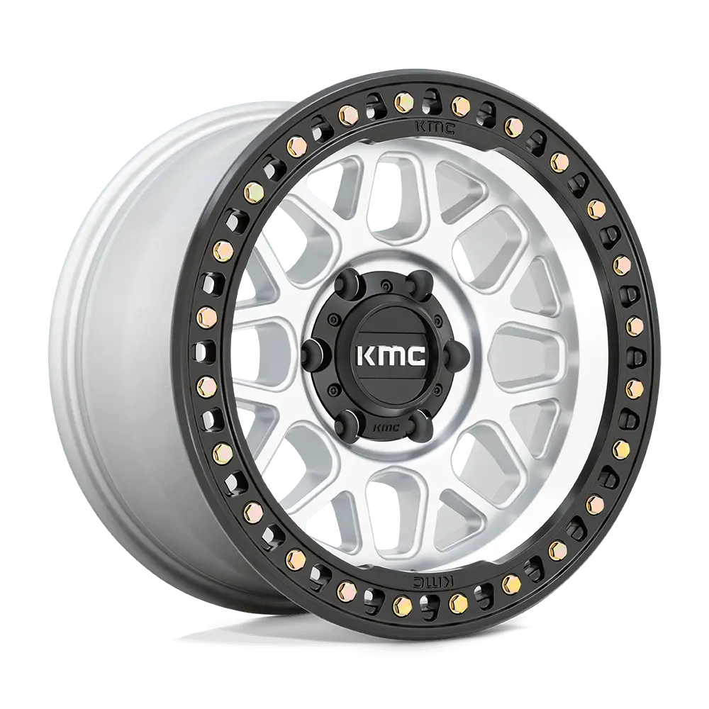 Kmc Km549 Machined W/ Satin Black Lip Grs Wheel 1