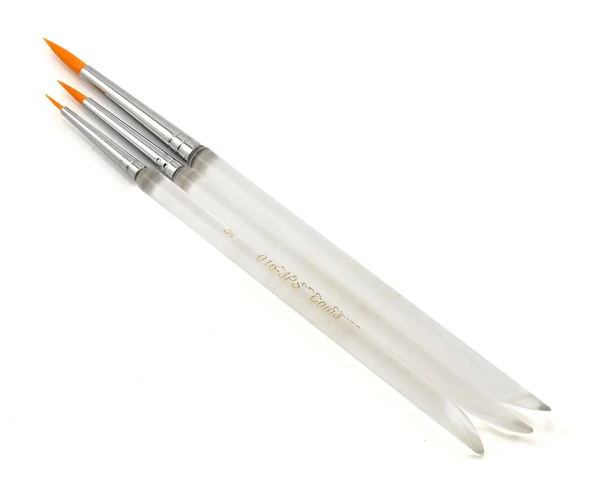 Atlas Brush Taklon Detail Acrylic Brush Set (3)  (Abs016-3Ps) 1