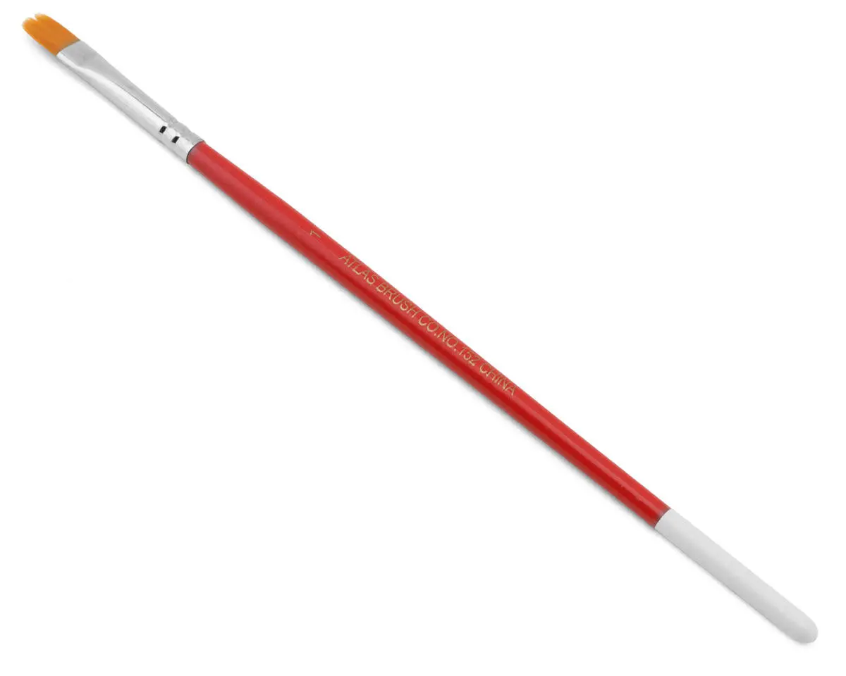 Atlas Brush Golden Taklon Flat #1 Pkg  (Abs152-I-1) 1