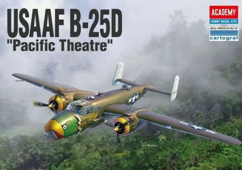 Academy 1/48 B25d Pacific Theatre Usaaf Bomber (Acy12328) 1