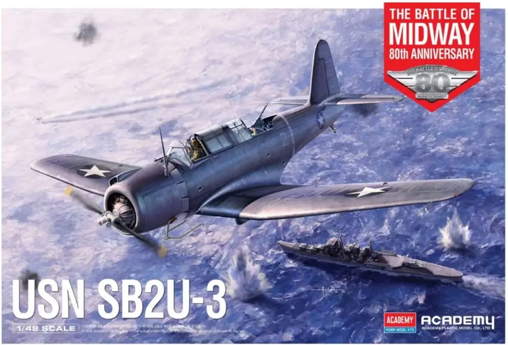 Academy 1/48 Sb2u3 Usn Bomber Battle Of Midway 80Th Anniversary   (Acy12350) 1