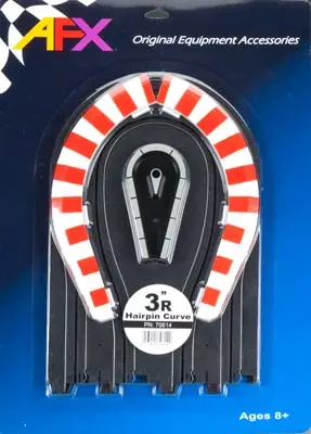 Afx 3" Hair-Pin Curve Ho Scale Slot Car Track  (Afx70614) 1