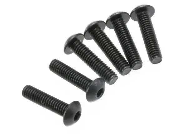 Screws, 4X16mm Button-Head Machine (Hex Drive) (6)   (Tra3933) 1