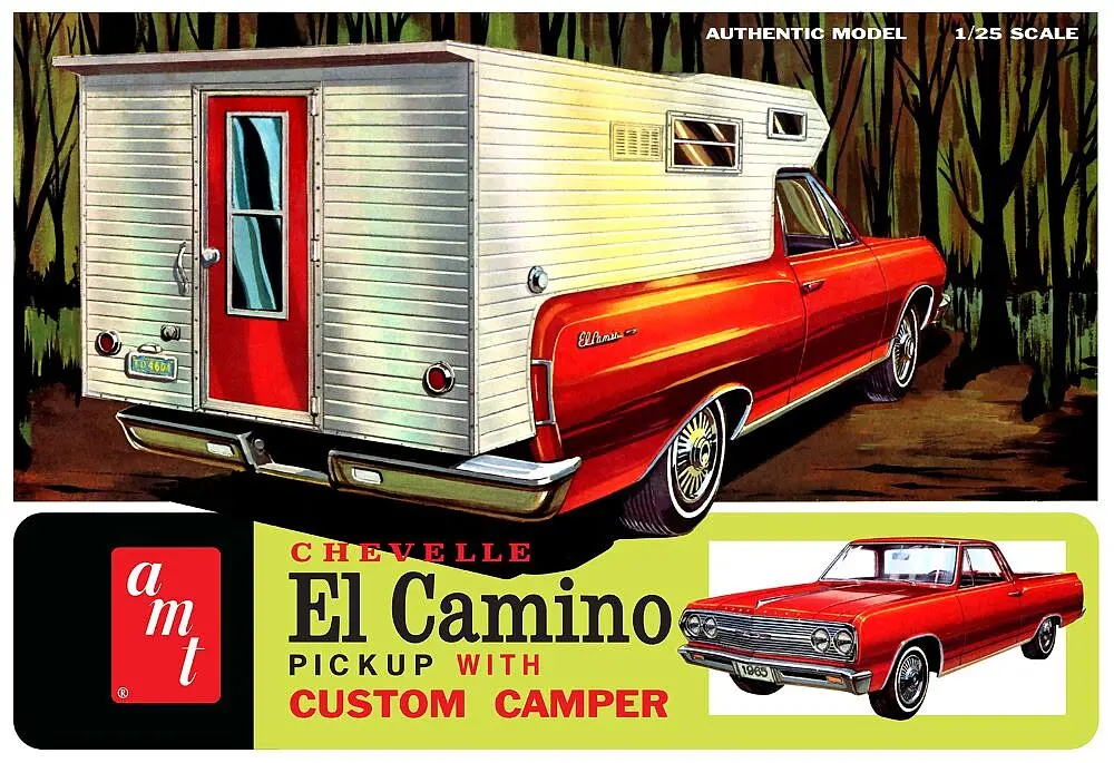 Amt 1965 Chevy El Camino With Camper  (Amt1364) 1