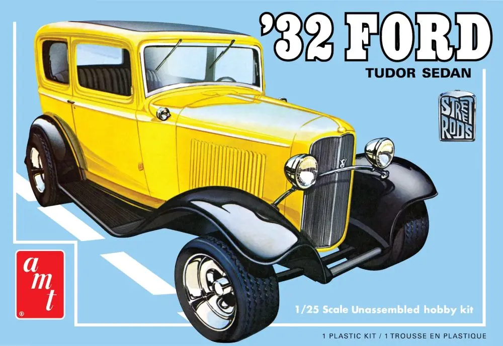 Amt 1/25 1932 Ford Tudor Sedan Street Rod   (Amt1414) 1