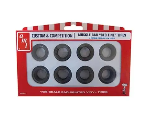 Amt 1/25 Red Line Tires Parts Pack  (Amtpp013) 1