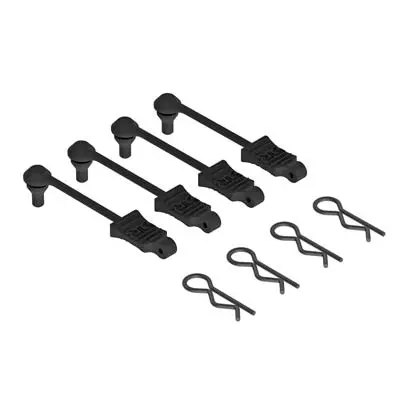 Arrma Body Clip Retainer 1/10 Scale Black  (Ar390165) 1