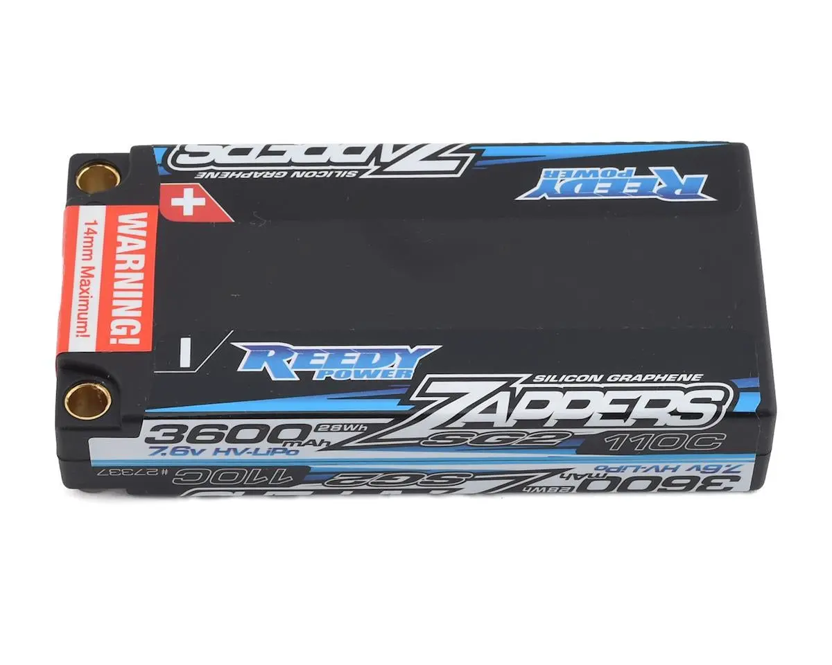 Reedy Zappers Hv Sg2 2S Low Profile Shorty 110C Lipo Battery (7.6V/3600Mah) 1
