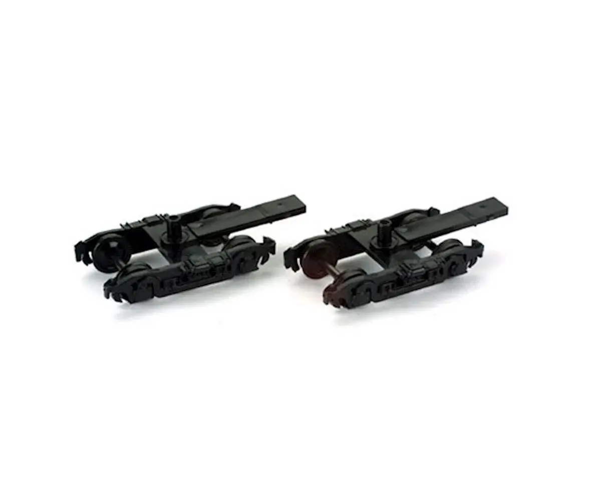 Athearn Ho Truck, 4-Wheel Pass/Black (2)    (Ath90410) 1