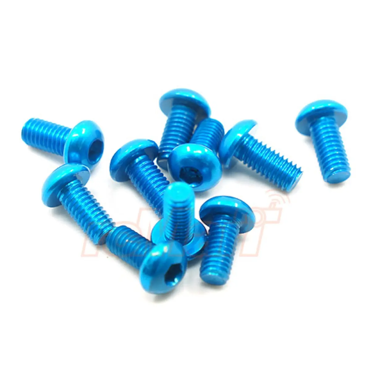 Hamilton Hobbies 3X14 Blue Alum 7075 Screws (10)  (Ham133983 1