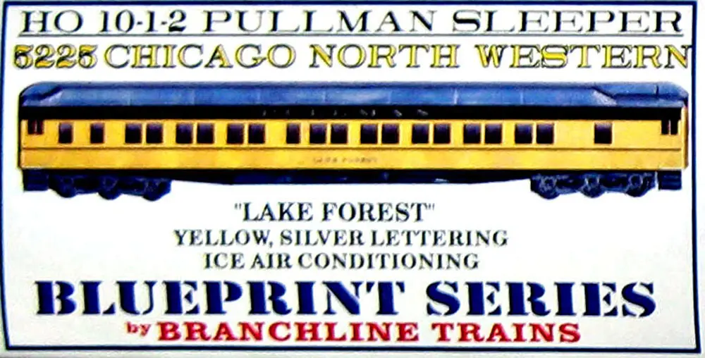 Branchline 10-1-2 Pullman Kit Lake Forest Cnw Ho Scale (Bra5225) 1