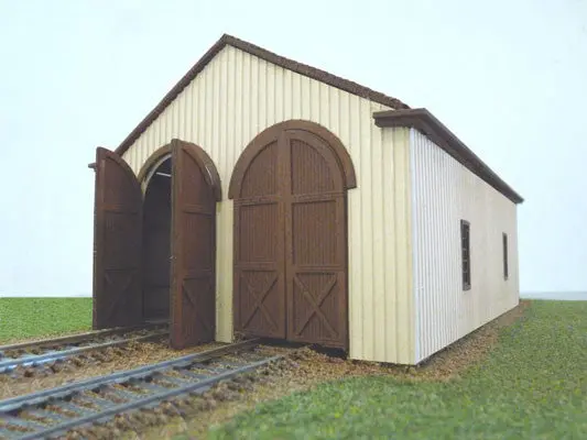 Branchline Trains 2-Stall Wood Engine House - Laser Art  Ho Scale(Bra657) 1