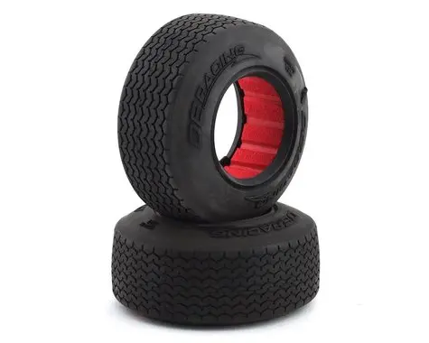 De Racing Outlaw Sprint Hb Dirt Oval Front Tires W/Red Insert (2) (Clay) (Der-Osf2-C1) 1