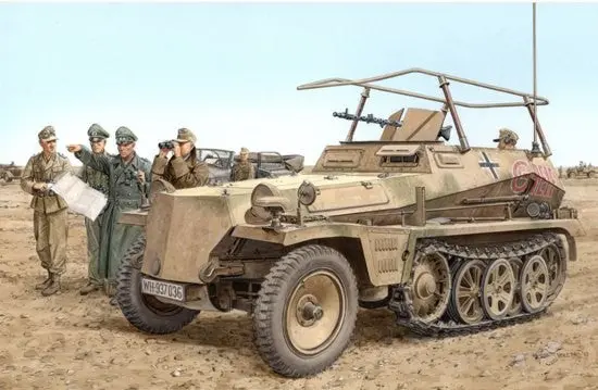 Dragon 1/35 Sdkfz 250/3 Greif Rommel’S Command Halftrack W/Full Interior (2 In 1)  (Dml-6911) 1