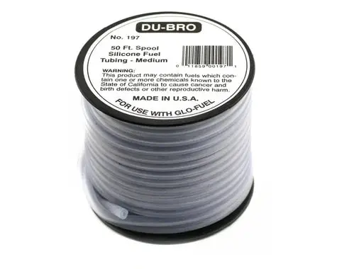 Dubro Medium Silicone Fuel Tubing (Blue) (50')    (Dub197) 1