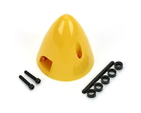 Dubro 4 Pin Spinner,2-1/4" Yellow  (Dub281) 1