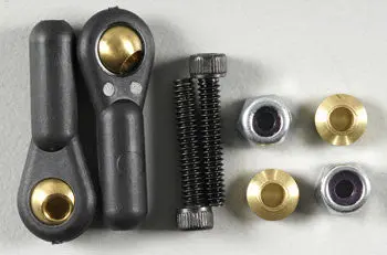 Dubro Heavy-Duty Ball Links 4-40 W/Hardware Black (2) (Dub899) 1