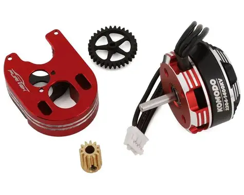 Furitek Scx24 Komodo Ultimate Plus Brushless Conversion Kit (2204 Motor, Aluminum Motor Mount, Spur & Pinion Gear)  (Ftk-Fur-2106) 1