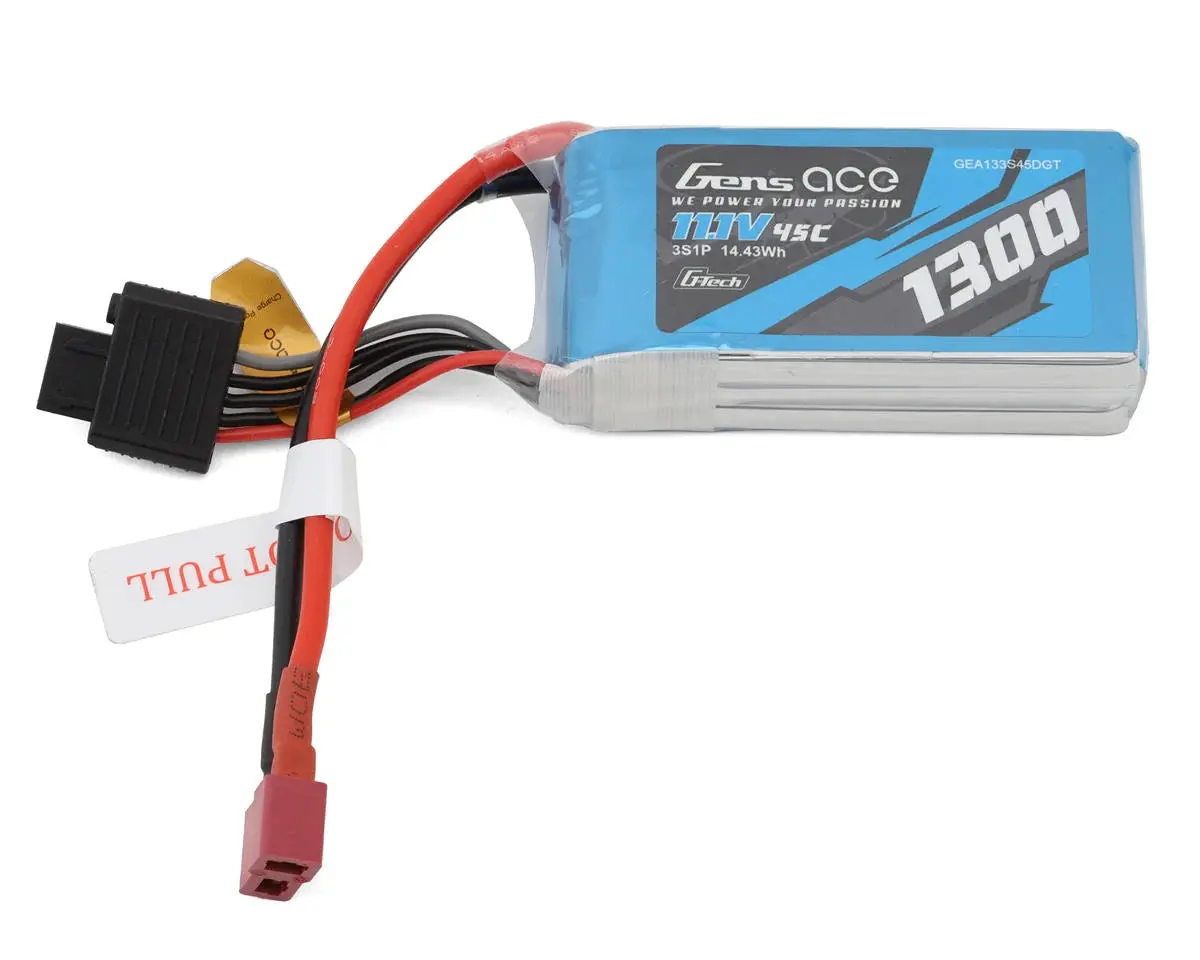 Gens Ace G-Tech Smart 3S Lipo Battery 45C (11.1V/1300Mah) W/Deans Connector  (Gea133s45dgt) 1