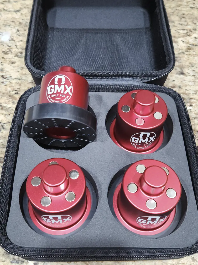 Gmx Magnetic Jack Puck Kit (4‑Pack) For Hummer Ev, Silverado Ev, Sierra Ev & Cadillac Iq 1