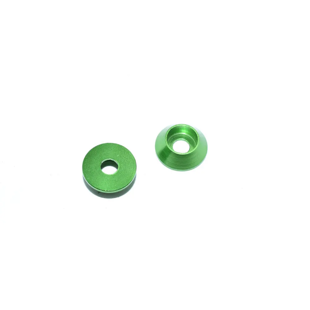 Hamilton Hobbies Alum Small Green Washers 3Mm (10) (Ham130457) 1